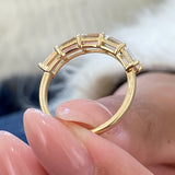 Diamond 5 Stone Ring 1.59 Carat Yellow Gold 14K