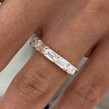 Diamond Band Ring 1.5 ct Yellow Gold