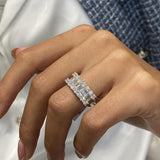 Diamond Band Ring 1.96 Carat White Gold 14K