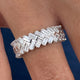 Diamond Half Eternity Ring 1.21 Carat White Gold 14K