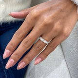 Diamond Wedding Band 0.80 Carat White Gold 14K