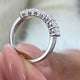 Diamond Wedding Band 0.80 Carat White Gold 14K