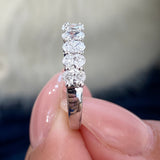 Diamond Wedding Band 0.80 Carat White Gold 14K