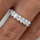 Diamond Band Ring 0.8 ct White Gold