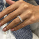 Diamond Half Eternity Ring 1.09 Carat White Gold 14K