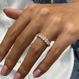 Diamond Band Ring 1.2 ct Yellow Gold