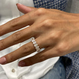 Diamond 7 Stone Ring 1.82 Carat Rose Gold 14K
