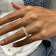 Diamond 7 Stone Ring 1.82 Carat Rose Gold 14K