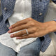 Diamond 7 Stone Ring 1.82 Carat Rose Gold 14K