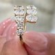 Diamond Wrap Ring 1.95 Carat Yellow Gold 14K