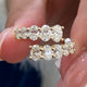 Diamond Wrap Ring 1.95 Carat Yellow Gold 14K