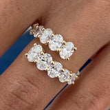 Diamond Wrap Ring 1.95 Carat Yellow Gold 14K