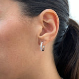 Diamond Hoop Earrings 0.8 ct White Gold