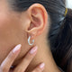 Diamond Hoop Earrings 0.8 ct White Gold