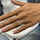 Diamond Wrap Ring 1.70 Carat White Gold 14K