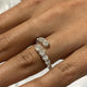 Diamond Wrap Ring 1.70 Carat White Gold 14K