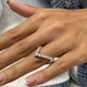 Diamond V Shape Ring 1.40 Carat White Gold 14K