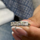 Diamond 5 Stone Ring 1.14 Carat White Gold 14K