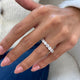 Diamond Half Eternity Ring 1.96 Carat White Gold 14K