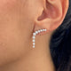 Diamond Drop Earrings 1.32 Carat White Gold 14K