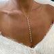 Diamond Lariat Necklace 2.40 Carat White Gold 14K