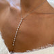 Diamond Lariat Necklace 2.40 Carat White Gold 14K