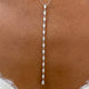 Diamond Lariat Necklace 2.40 Carat White Gold 14K