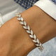 Diamond Tennis Bracelet 6.04 Carat White Gold 14K
