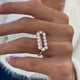 Diamond Pave Ring 2.18 Carat Rose Gold 14K