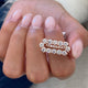 Diamond Pave Ring 2.18 Carat Rose Gold 14K