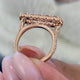 Diamond Pave Ring 2.18 Carat Rose Gold 14K