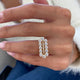 Diamond Pave Ring 2.23 Carat Yellow Gold 14K