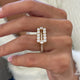 Diamond Pave Ring 2.23 Carat Yellow Gold 14K