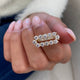 Diamond Pave Ring 2.23 Carat Yellow Gold 14K