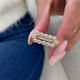 Diamond Pave Ring 2.23 Carat Yellow Gold 14K
