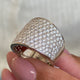 Diamond Dome Ring 3 Carat White Gold 14K