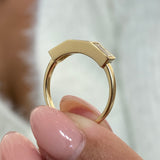 Diamond Stackable Fashion Ring 0.60 ct TCW, Yellow Gold 14K