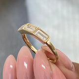 Diamond Stackable Fashion Ring 0.60 ct TCW, Yellow Gold 14K