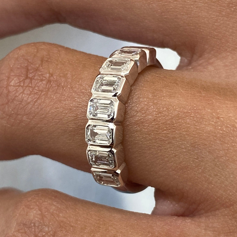 Diamond Wedding Band Fashion Ring 1 ct TCW, White Gold 14K