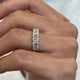 Diamond Wedding Band Fashion Ring 1 ct TCW, White Gold 14K