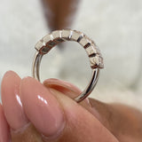 Diamond Wedding Band Fashion Ring 1 ct TCW, White Gold 14K