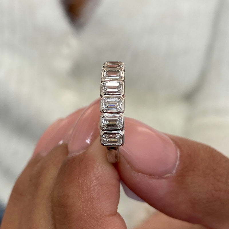 Diamond Wedding Band Fashion Ring 1 ct TCW, White Gold 14K