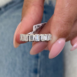 Diamond Wedding Band Fashion Ring 1 ct TCW, White Gold 14K