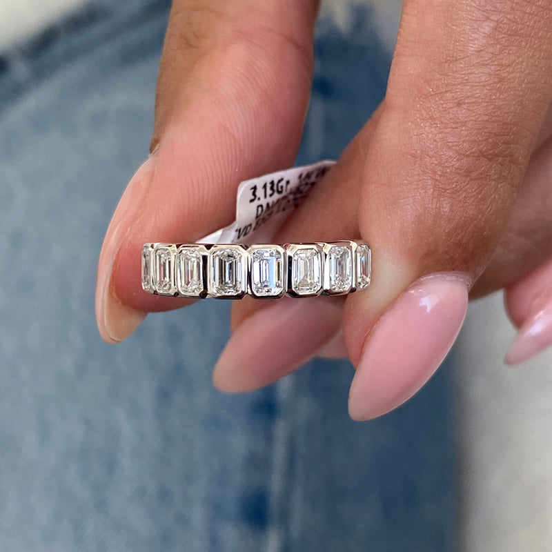 Diamond Wedding Band Fashion Ring 1 ct TCW, White Gold 14K