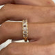 Diamond Half Eternity Fashion Ring 1 ct TCW, Yellow Gold 14K