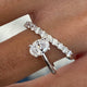 Diamond Wrap Ring 1.17 Carat White Gold 14K