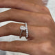 Diamond Wrap Ring 1.17 Carat White Gold 14K