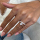 Diamond Wrap Ring 1.17 Carat White Gold 14K