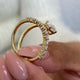 Diamond Statement Fashion Ring 1.15 ct TCW, Yellow Gold 14K
