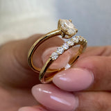 Diamond Statement Fashion Ring 1.15 ct TCW, Yellow Gold 14K